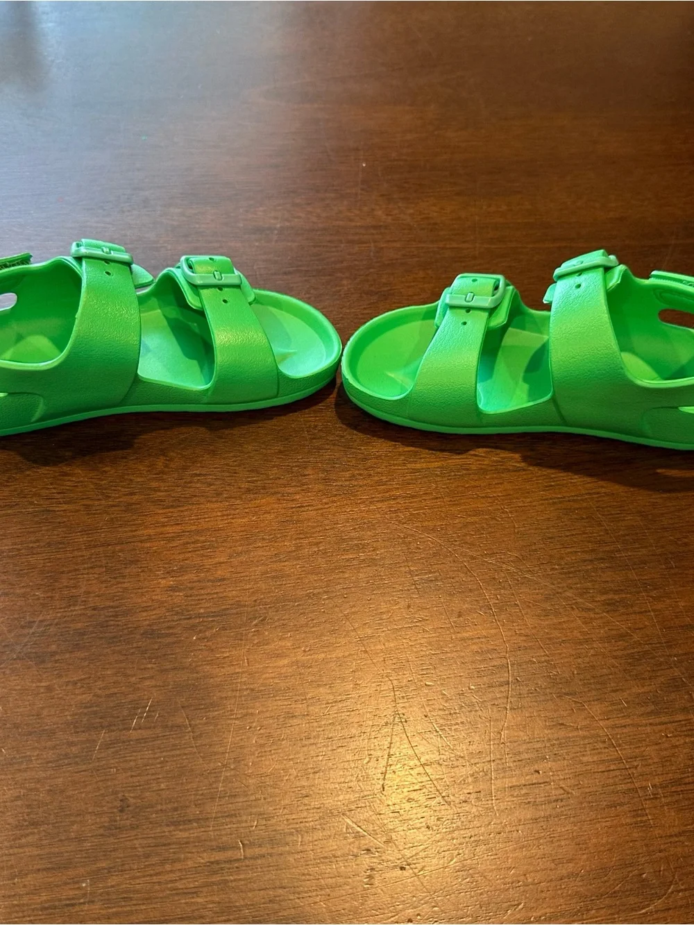 Cat & Jack Kids' Green Double-Buckle Sandals